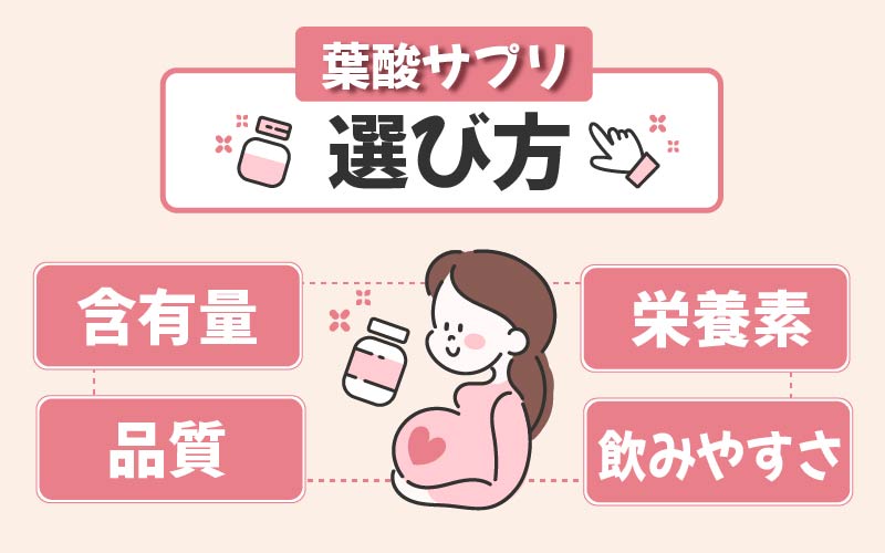 【葉酸サプリおすすめの選び方】栄養素だけでなく続けやすさも重視